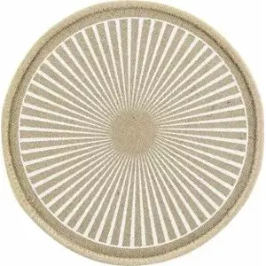 Круглая подкладка Douceur d'Interieur Soleimio, кремовая, диаметр 38 см