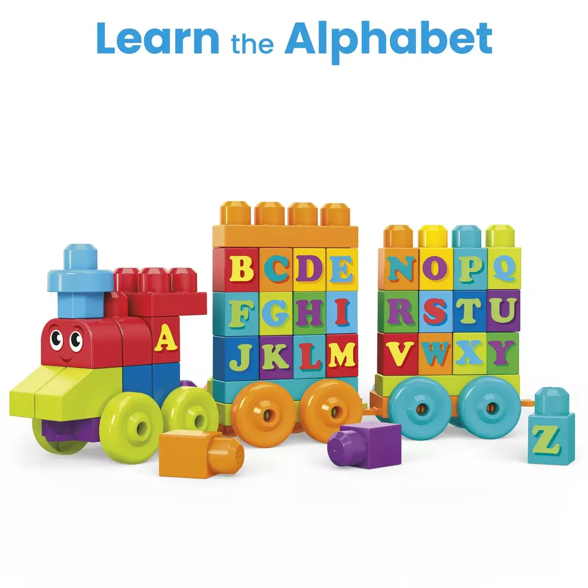 Конструктор Mega Bloks MEGA BLOKS Building Basics ABC Learning Train Photo 3