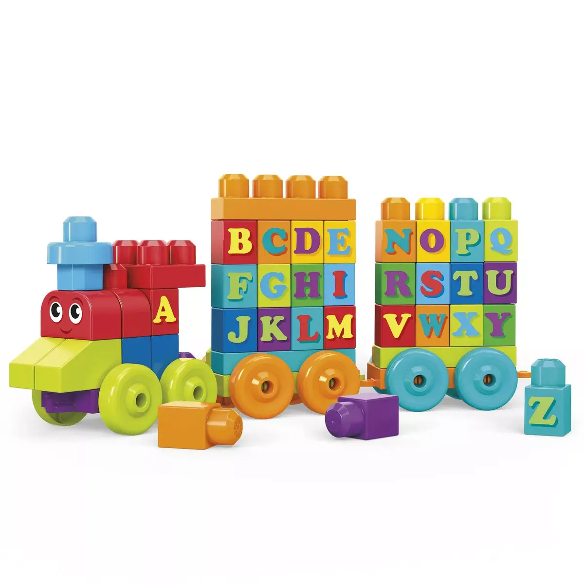 Конструктор Mega Bloks MEGA BLOKS Building Basics ABC Learning Train Photo 7