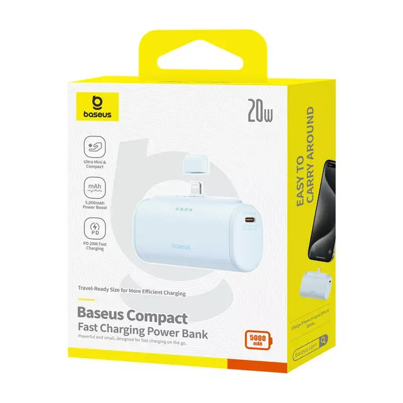 Portable Charger Baseus Compact IP P10068307313-00 Photo 6