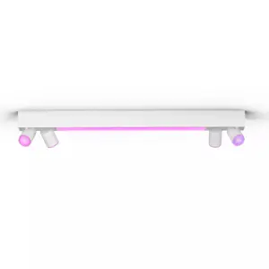 Philips Hue White and colour ambience Centris 4 staru griestu gaisma Viedais apgaismojums Bluetooth Zigbee Baltš Krāsas efektivitātes klase G 230 V