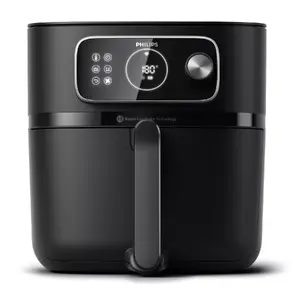 Аэрогриль Philips 7000 серии HD9876/90 — 8.3 л, 2200 Вт, 22 программы, Rapid Air, чёрный