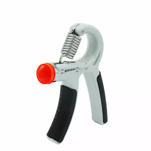 Rokas gripa Springos FA0034 ar regulējamu pretestību 20–50 kg, pelēki‑melnā