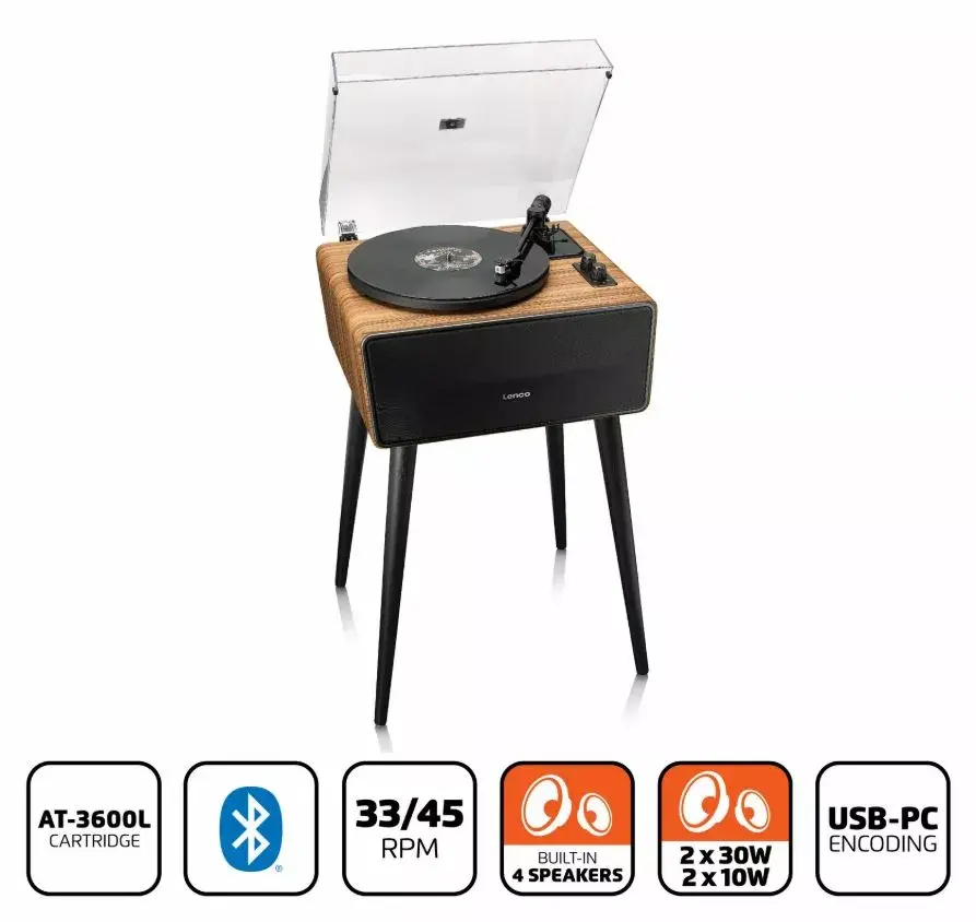 Lenco LS570OK проигрыватель винила — all-in-one Photo 2