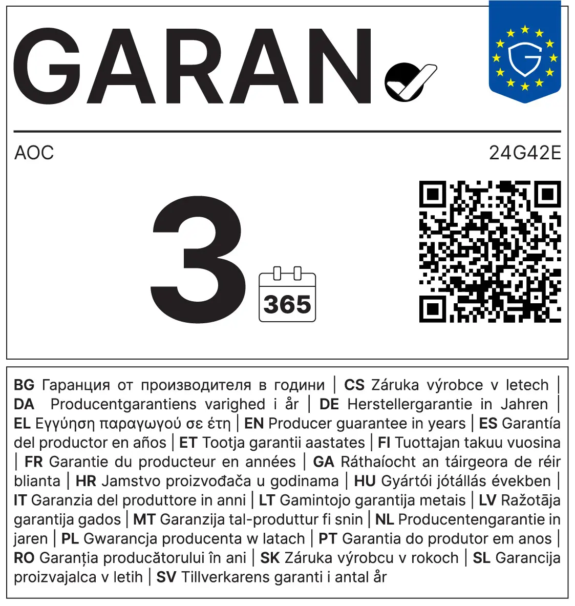 AOC G4 24G42E Computer Monitor Photo 13