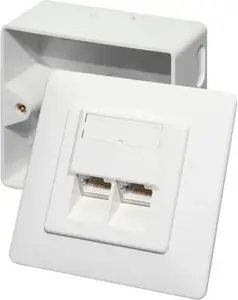 Tīkla sienas rozete LOGILINK CAT6 2x RJ45 (modelis 68244)