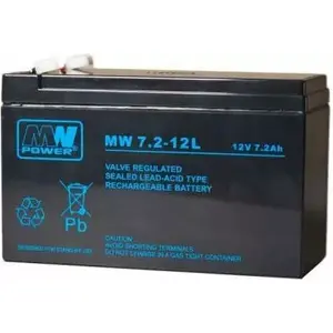 Sealed Lead-Acid Battery mw power MW 7.2-12L 12V 7.2Ah (maintenance-free)