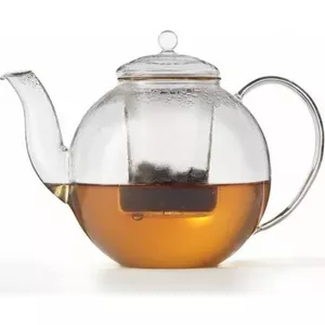 Teapot LEONARDO Armonia Single 1200 ml transparent, 192×175×176 mm