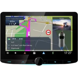 Car multimedia receiver Kenwood DNR992RVS 10.1" HD touchscreen with USB, Bluetooth, navigation support for camper and truck
