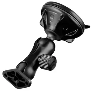 RAM Mounts Twist-Lock Low Profile Suction Cup Double Ball Mount Black RAP-B-166-2U