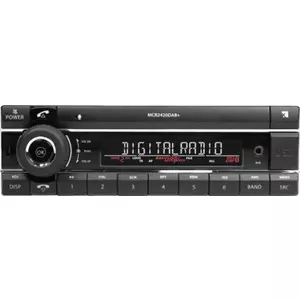 Car DAB+ Radio Axion MCR 2420 — DAB+ tuner, USB, AUX, Bluetooth, 24V, short shaft