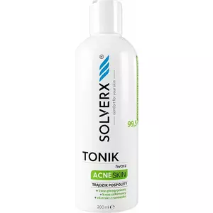 Facial Toner Solverx Acne Skin Tonik przeciwtrądzikowy 200 ml — anti-acne face tonic 200 ml