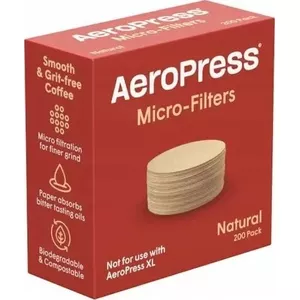 Paper Filter Pack for AeroPress Coffee Maker, AeroPress Natural Standard, 200 pcs