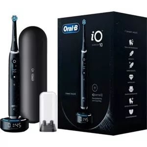 Electric toothbrush BRAUN Oral‑B iO Series 10 Black — rechargeable smart toothbrush with pressure sensor