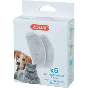 Сменный фильтр для фонтанов ZOLUX 6 шт для питомцев, модель 574344