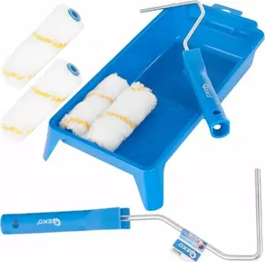 Paint Roller Set GEKO G66354 — 4-piece poliacryl rollers, gold thread, for painting