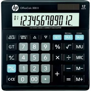 Desktop calculator HP HP-OC 300 II with 12-digit display, black