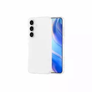 TPU-чехол just must JM для Samsung Galaxy S25 — прозрачный, с антибактериальным покрытием