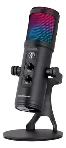 Podcast microphone DELTACO GAM-171 — USB wired, 50–20000 Hz, 90 dB, table mount, black