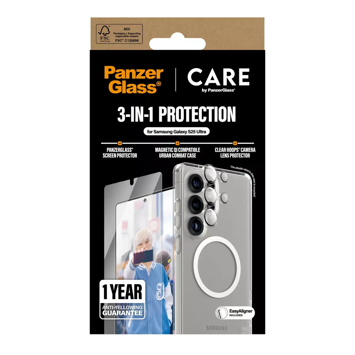 3-in-1 Bundle PanzerGlass Samsung Galaxy S25 Ultra Photo 3