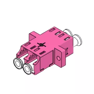 Fibre optic adapter Telegärtner 100007167 LC Multi-mode 1 pc Violet