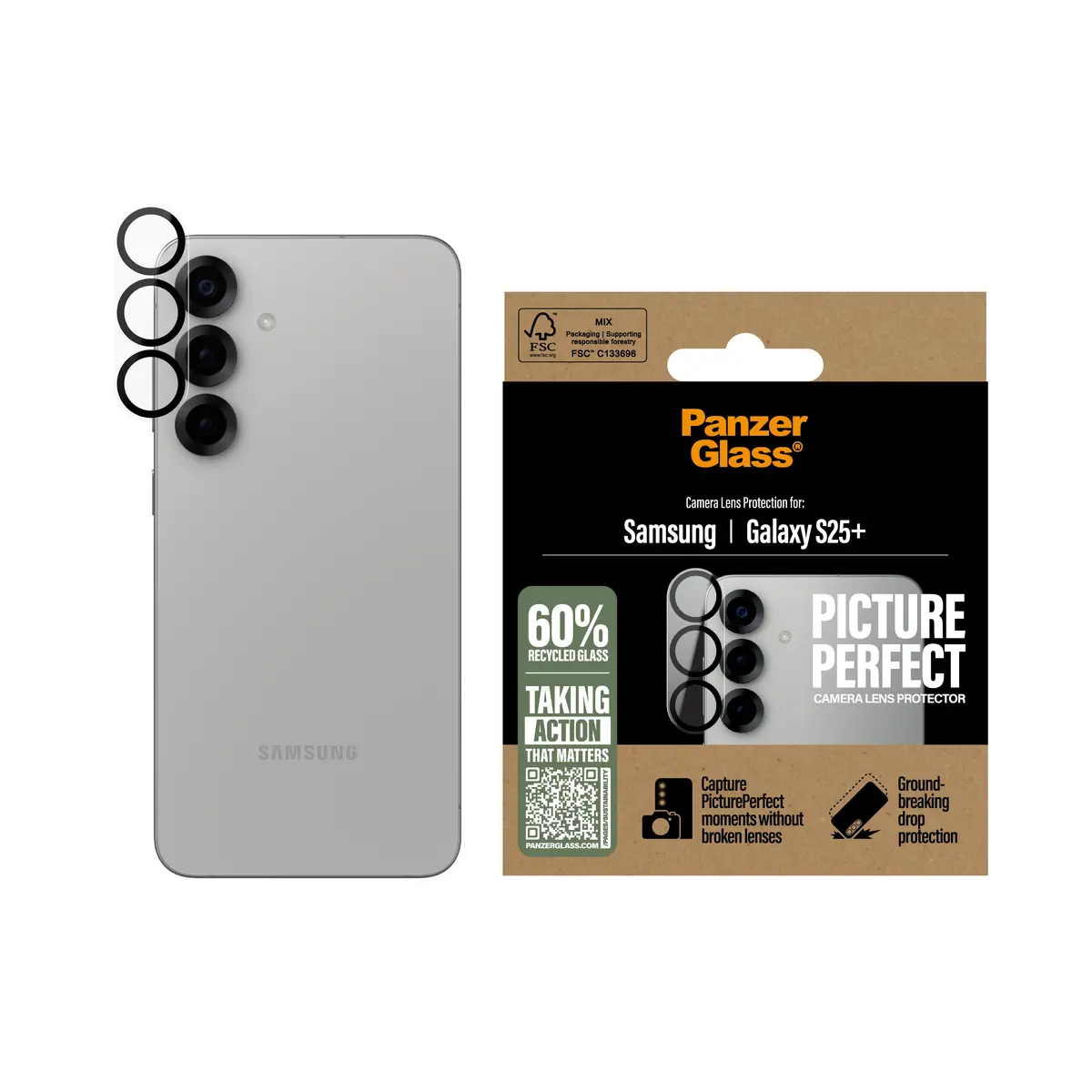 Защита камеры PanzerGlass PicturePerfect для Galaxy S25+ Photo 2