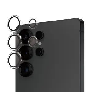 PanzerGlass Hoops Camera Lens Protector Transparent Tempered Glass and Silicone for Samsung Galaxy S25 Ultra