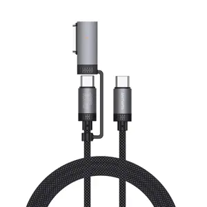 USB Cable 4smarts ComboCord 2m USB C USB C/MagSafe 3 Black Grey