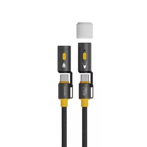 4smarts 3in1 USB-C Cable Set Explorer 240W 1.5m черный