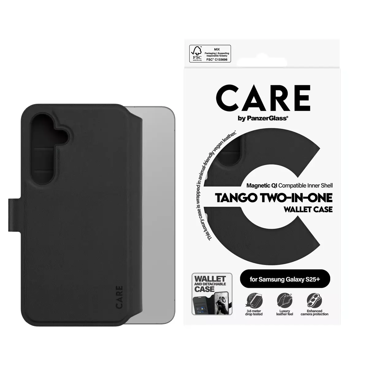 Vāks PanzerGlass CARE by Feature Case Tango Two-in-One Wallet Photo 3