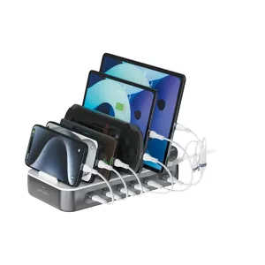 Charging Station Organizer 4smarts 541277 Freestanding ABS Polycarbonate Grey