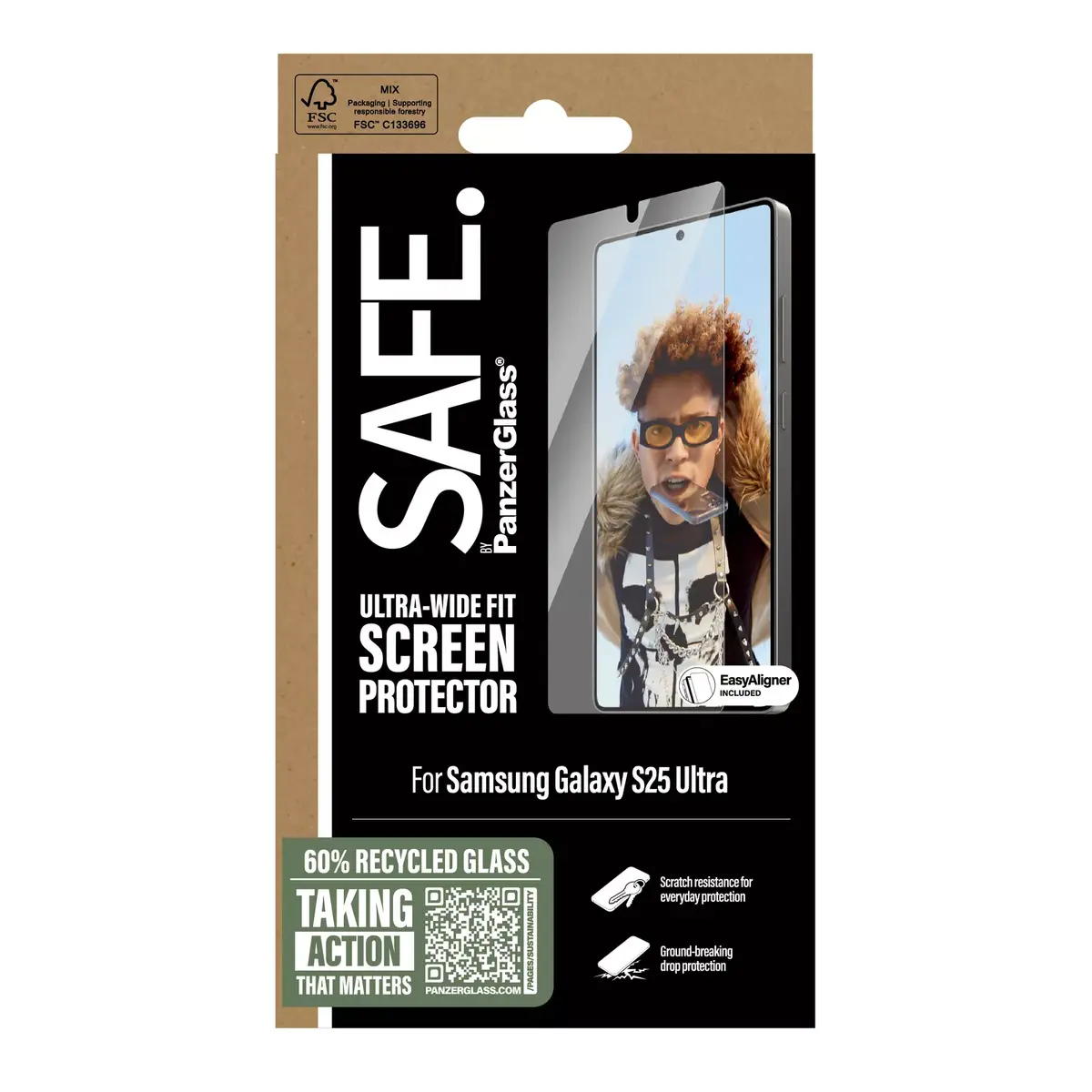 Screen Protector PanzerGlass SAFE. by ® Samsung Galaxy S25 Ultra Photo 3