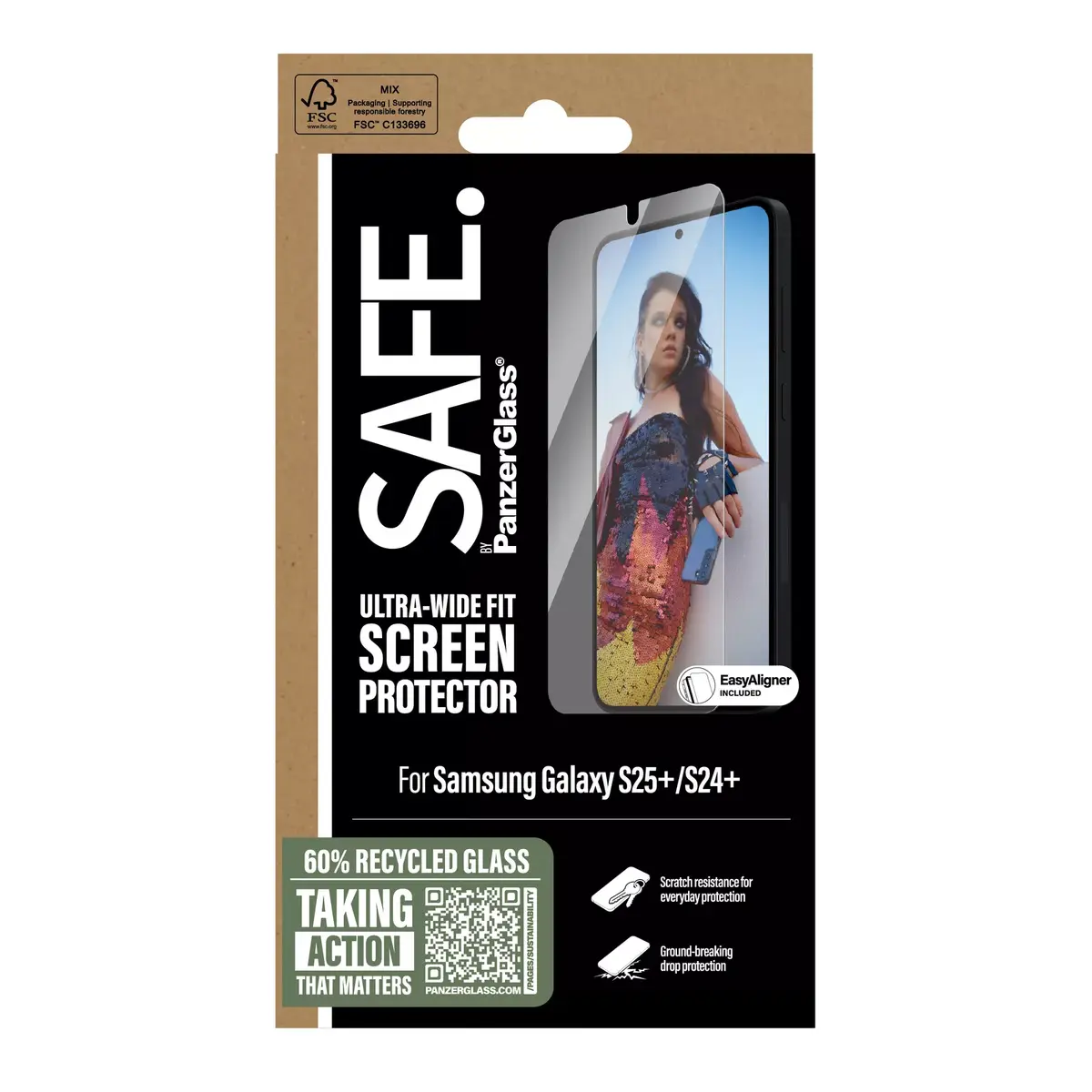 Screen Protector PanzerGlass SAFE. by ® Samsung Galaxy S25+ Photo 3