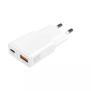 Charger 4smarts PDPlug Duos Slim Smartphone Tablet White AC Fast charging