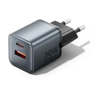Vention FEWH0-EU Indoor Mobile Device Charger Grey 30W GaN USB-A USB-C