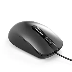 Vention 3-Button USB Wired Optical Mouse, 1200 DPI, 1.5m Cable, Black
