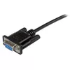 Кабель StarTech.com 2м Черный DB9 RS232 Нулевой Модем F/F Photo 2