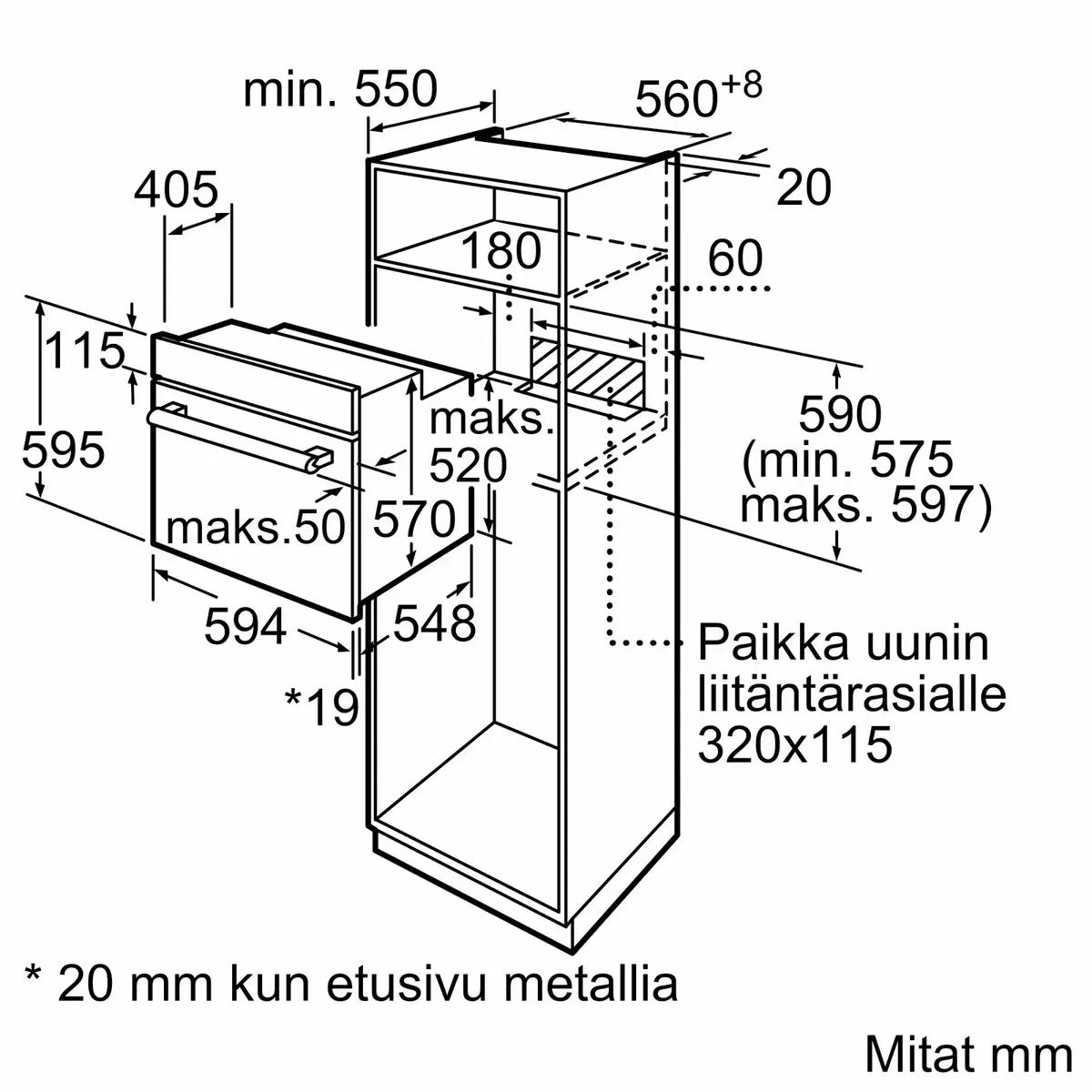Bosch Serie 2 HBF010BV1S встраиваемая электрическая духовка Photo 6