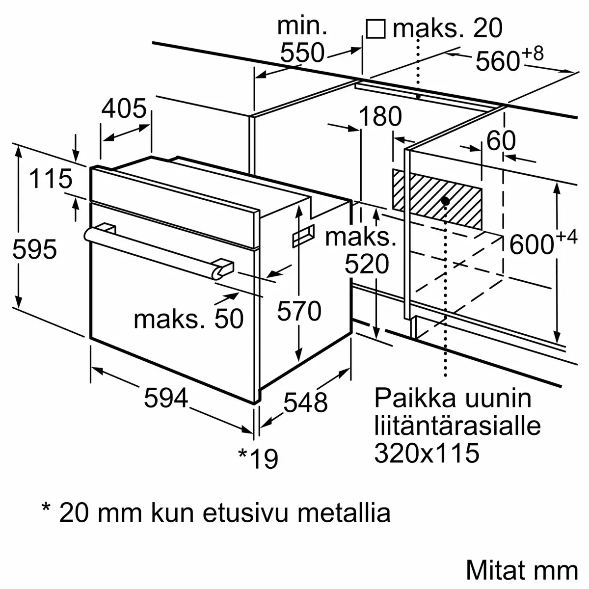 Bosch Serie 2 HBF010BV1S встраиваемая электрическая духовка Photo 8