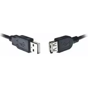 USB кабель Gembird 1.8м USB 2.0 A M/FM черный