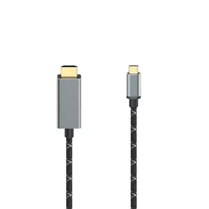 Hama HDMI cable 1.5 m HDMI Type A USB Type-C Black