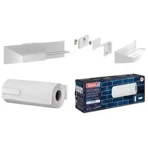 Wall-mounted kitchen roll holder Tesa KITCHEN 70048-00000-01 — holder for paper towel rolls