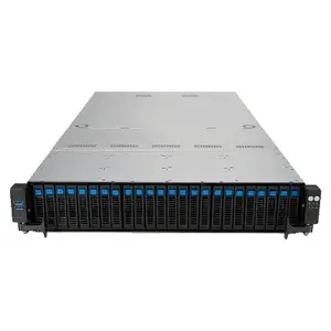 Rackmount serveris Asus RS521A-E12-RS24U 2U šasija, AMD EPYC 9005 platforma, 24 DIMM DDR5 sloti, 2000W rezerves barošanas bloki, 12×3.5" hot-swap bay