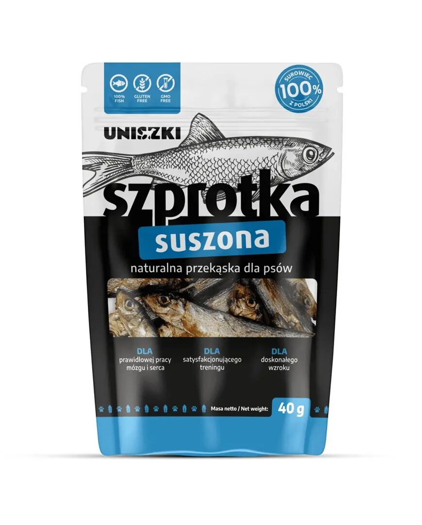 Suņu kārums UNISZKI Žāvēta sprote 40