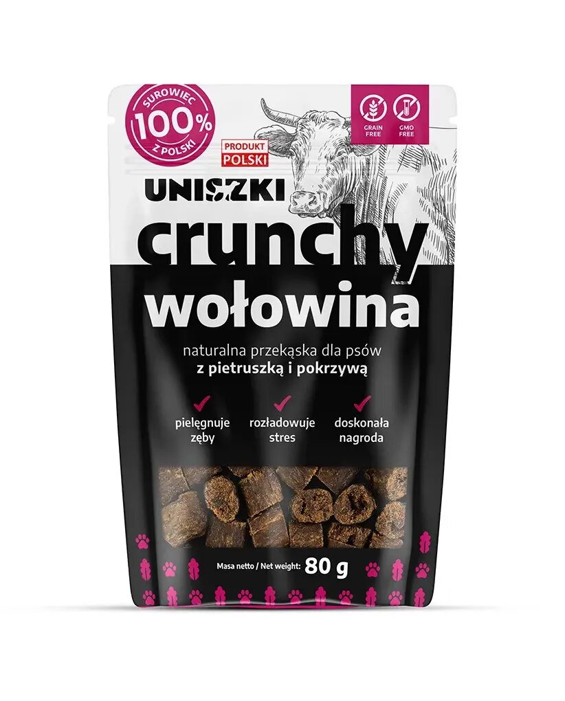 Suņu cienasti UNISZKI Crunchy Beef ar
