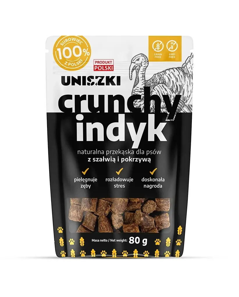 Suņu našķis UNISZKI Crunchy Turkey ar