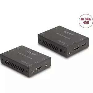 Delock HDMI KVM pagarinātāja komplekts pa Cat.6 kabeli 4K 60 Hz 70 m (65957)