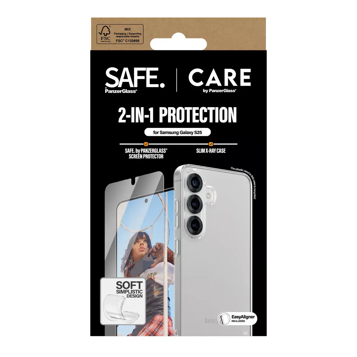 PanzerGlass CARE by Fashion 2-in-1 komplekts Samsung Galaxy S25 Photo 3