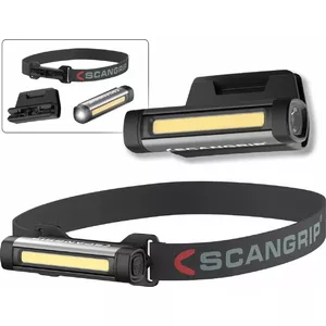 Headlamp Scangrip FLEX WEAR with headband and cap mount FLEX WEAR KIT SG035811