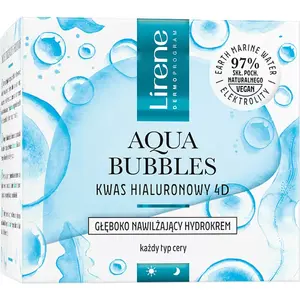 Гидрокрем Lirene Aqua Bubbles Hyaluronic Acid 4D 50 мл — глубокое увлажнение для всех типов кожи